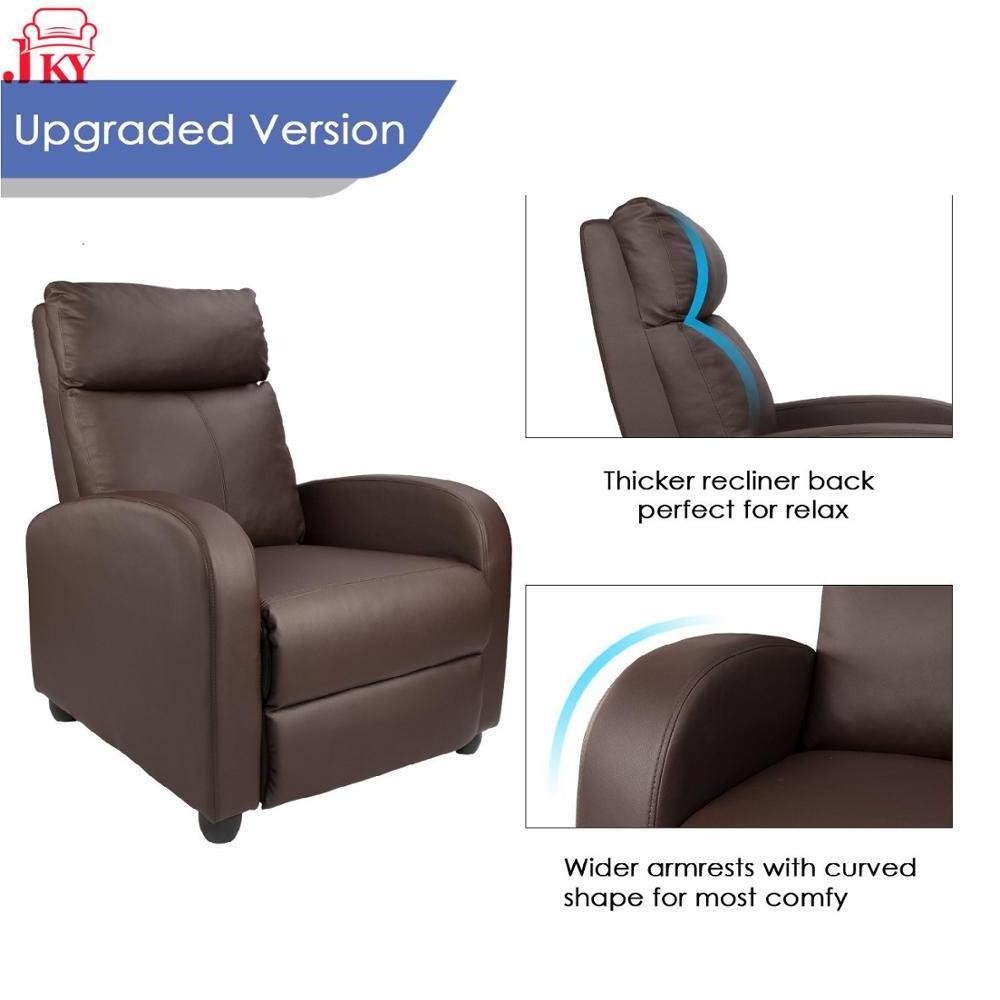 Geeksofa Leather Manual Recliner Chair Modular and Foldable Lazy Boy Style for Hotel Bedroom School Wholesale Furniture