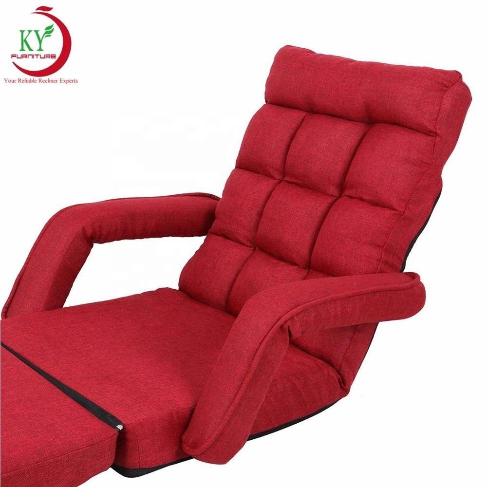 JKY Furniture Softly Cushioned Easily Folding High Back Lazy Floor Recliner Gaming Chair for Teens Adults