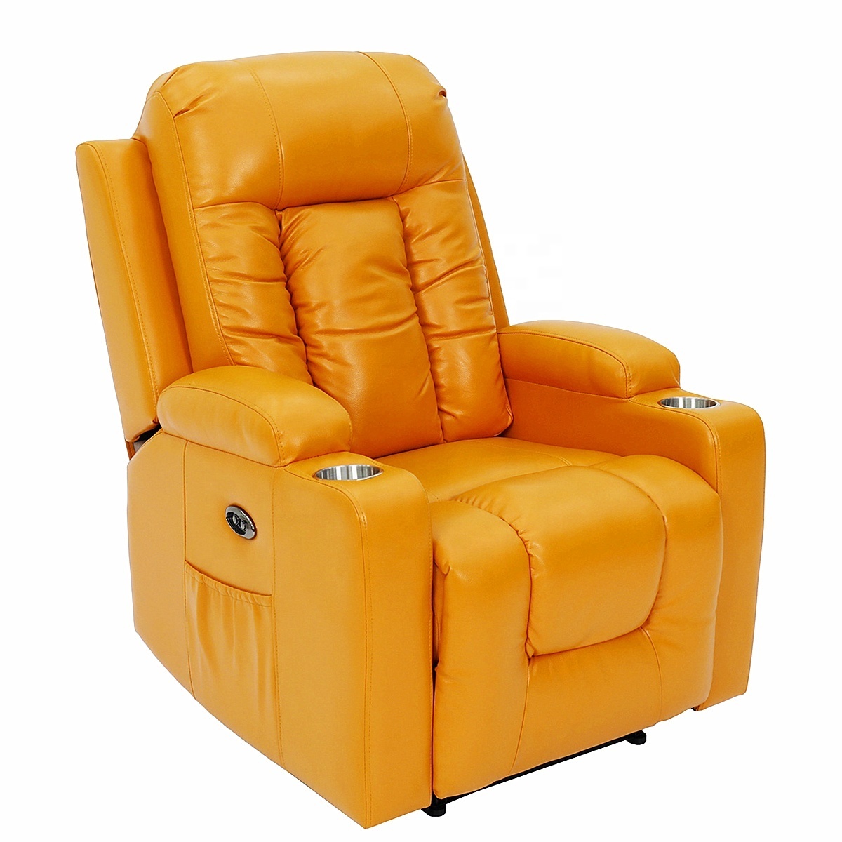 GEEKSOFA Reclining Air Leather Power Electric Recliner Sofa Chair Reclinable With Massage Function For Living Room Furniture