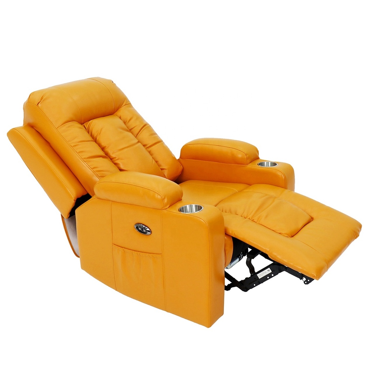 GEEKSOFA Reclining Air Leather Power Electric Recliner Sofa Chair Reclinable With Massage Function For Living Room Furniture