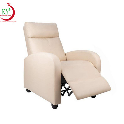 JKY Furniture Single Modern Padded Seat PU Leather Seat Club Recliner Chair