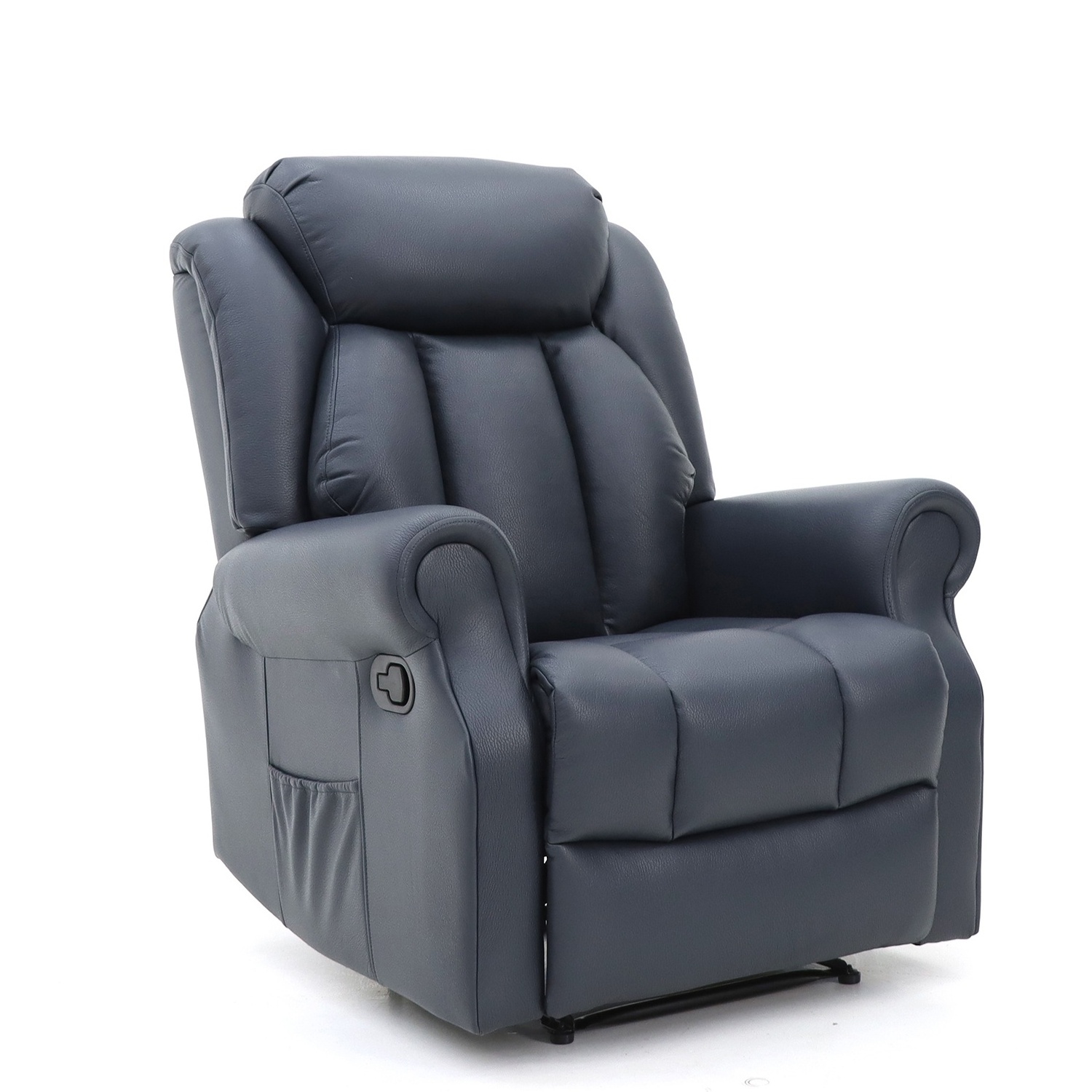 Geeksofa Factory Wholesale Lazy Boy Modern Air Leather Manual Recliner Chair with Rocking and Swivel for Living Room Furniture