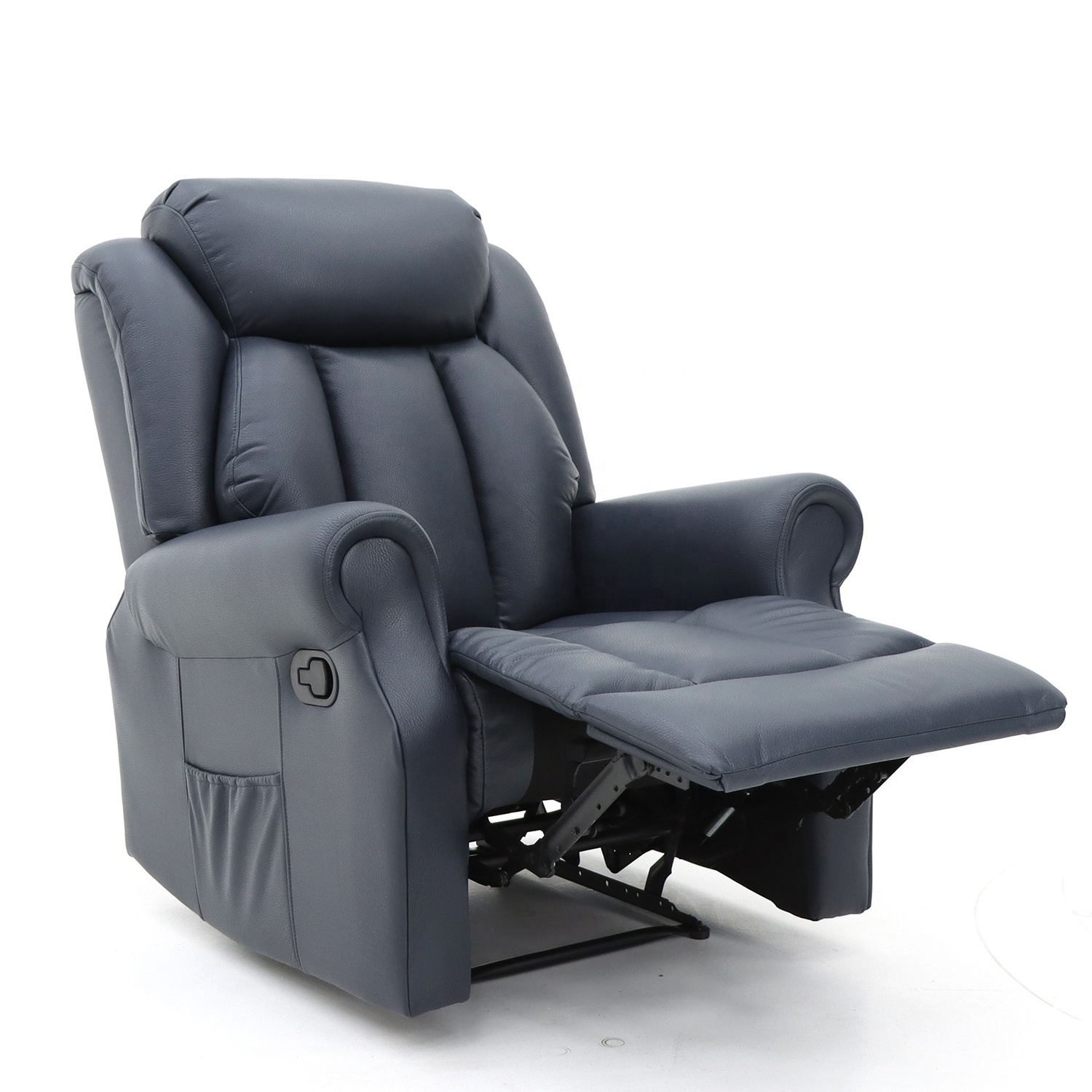 Geeksofa Factory Wholesale Lazy Boy Modern Air Leather Manual Recliner Chair with Rocking and Swivel for Living Room Furniture