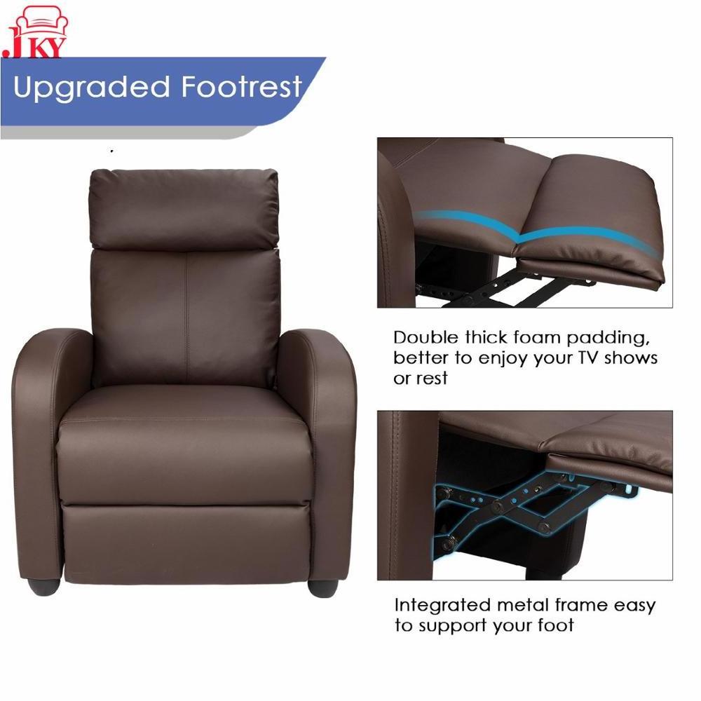 Geeksofa Leather Manual Recliner Chair Modular and Foldable Lazy Boy Style for Hotel Bedroom School Wholesale Furniture