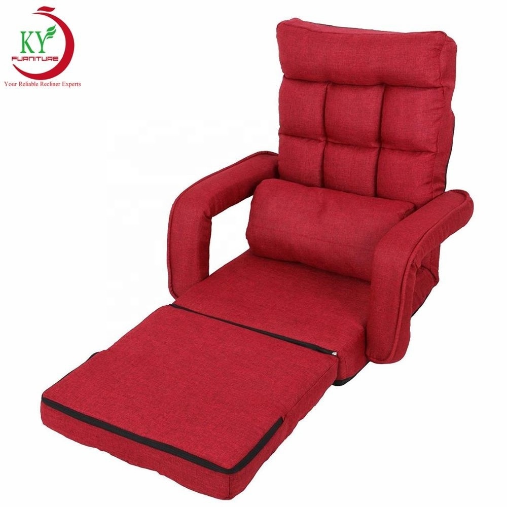 JKY Furniture Softly Cushioned Easily Folding High Back Lazy Floor Recliner Gaming Chair for Teens Adults