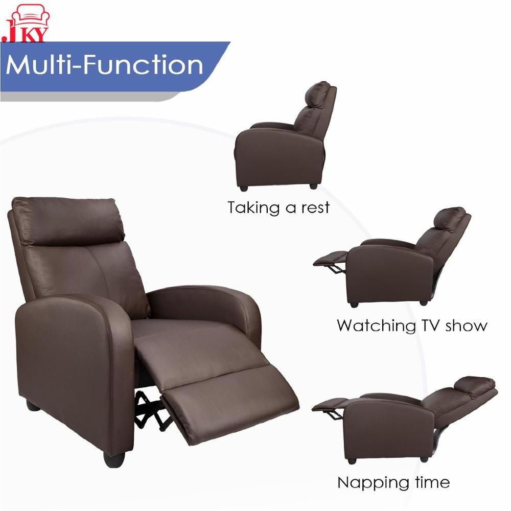 Geeksofa Leather Manual Recliner Chair Modular and Foldable Lazy Boy Style for Hotel Bedroom School Wholesale Furniture