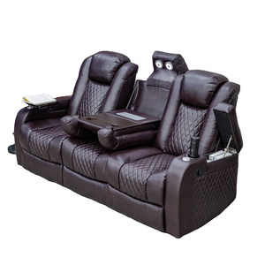 Geeksofa 3+2+1 Modern 6 Seater Microfiber Fabric Motion Recliner Home Theatre Seating Reclining  For Living Room Furniture