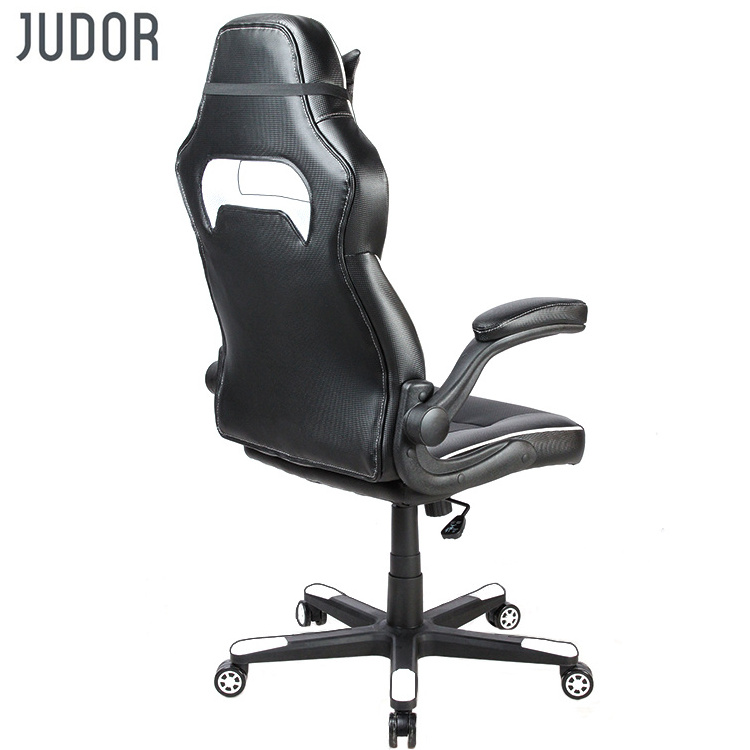 Judor Comfortable Leather Gaming Office Chair Luxury Swing Chair