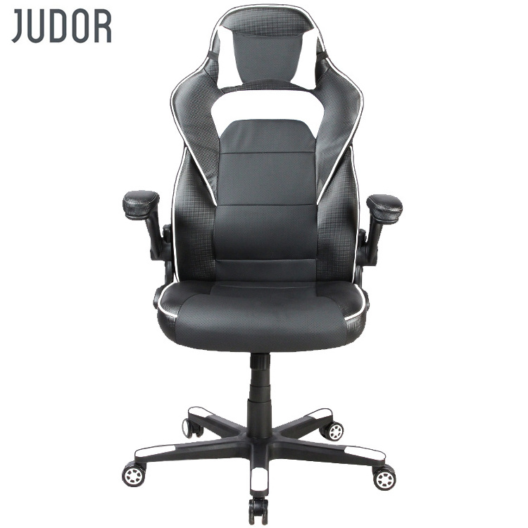 Judor Comfortable Leather Gaming Office Chair Luxury Swing Chair