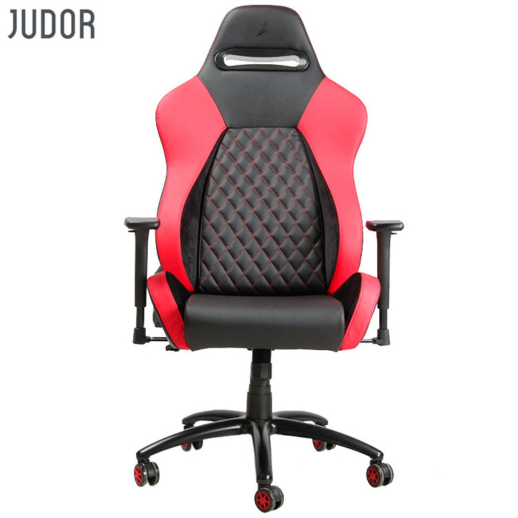 Judor Custom Modern Office Massage Chairs Recliner Ergonomic Racing Gaming Chair With Headrest and Lumber Support Caster Wheels