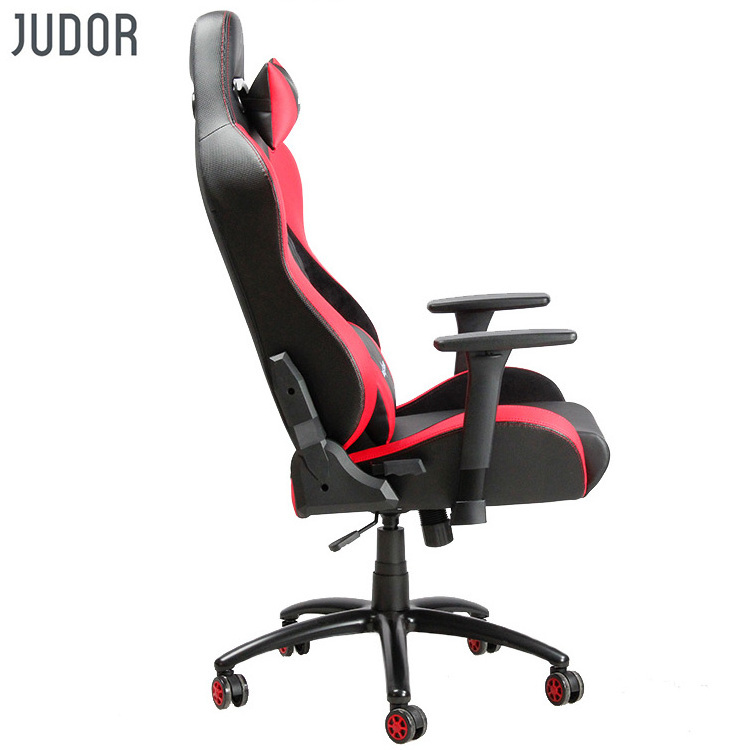 Judor Custom Modern Office Massage Chairs Recliner Ergonomic Racing Gaming Chair With Headrest and Lumber Support Caster Wheels