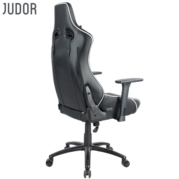 Judor Sillas PU Gaming Chair with Footrest Racing Chair Lift Lumber Support Swivel Chair