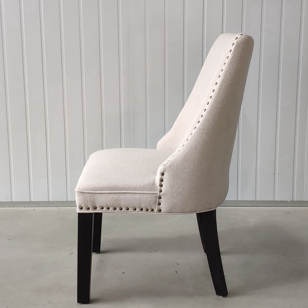 Solid Rubber Legs Fabric Dining Chair Wholesale Factory Direct Restaurant Hotel Chairs Stock Clearance