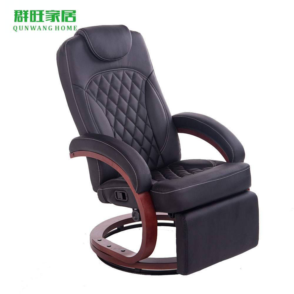 Cheap Factory Direct Price Modern Adjustable Swivel Recliner Chair with Ottoman, Wholesale Relax Leather Recliner Chair Manufact