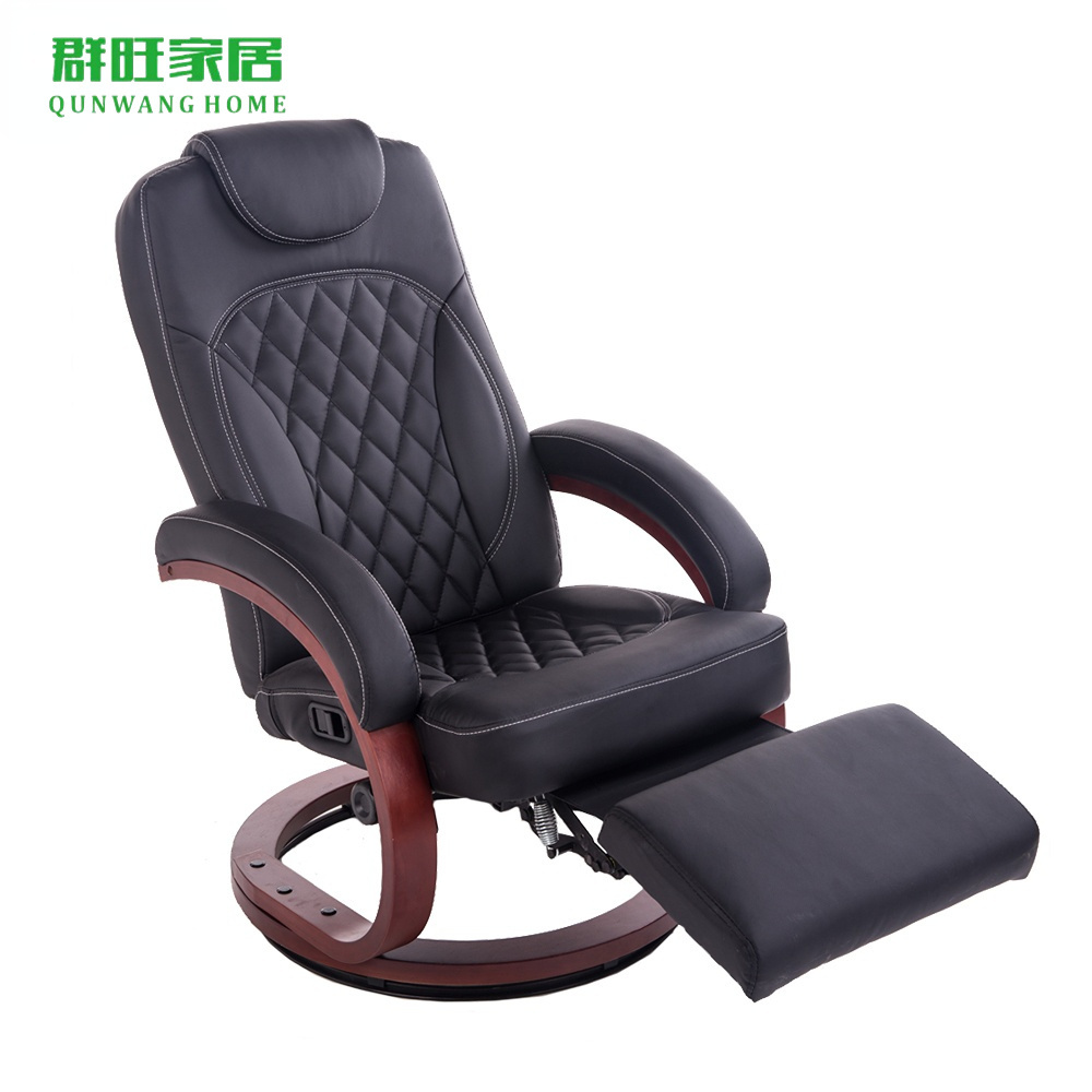 Cheap Factory Direct Price Modern Adjustable Swivel Recliner Chair with Ottoman, Wholesale Relax Leather Recliner Chair Manufact