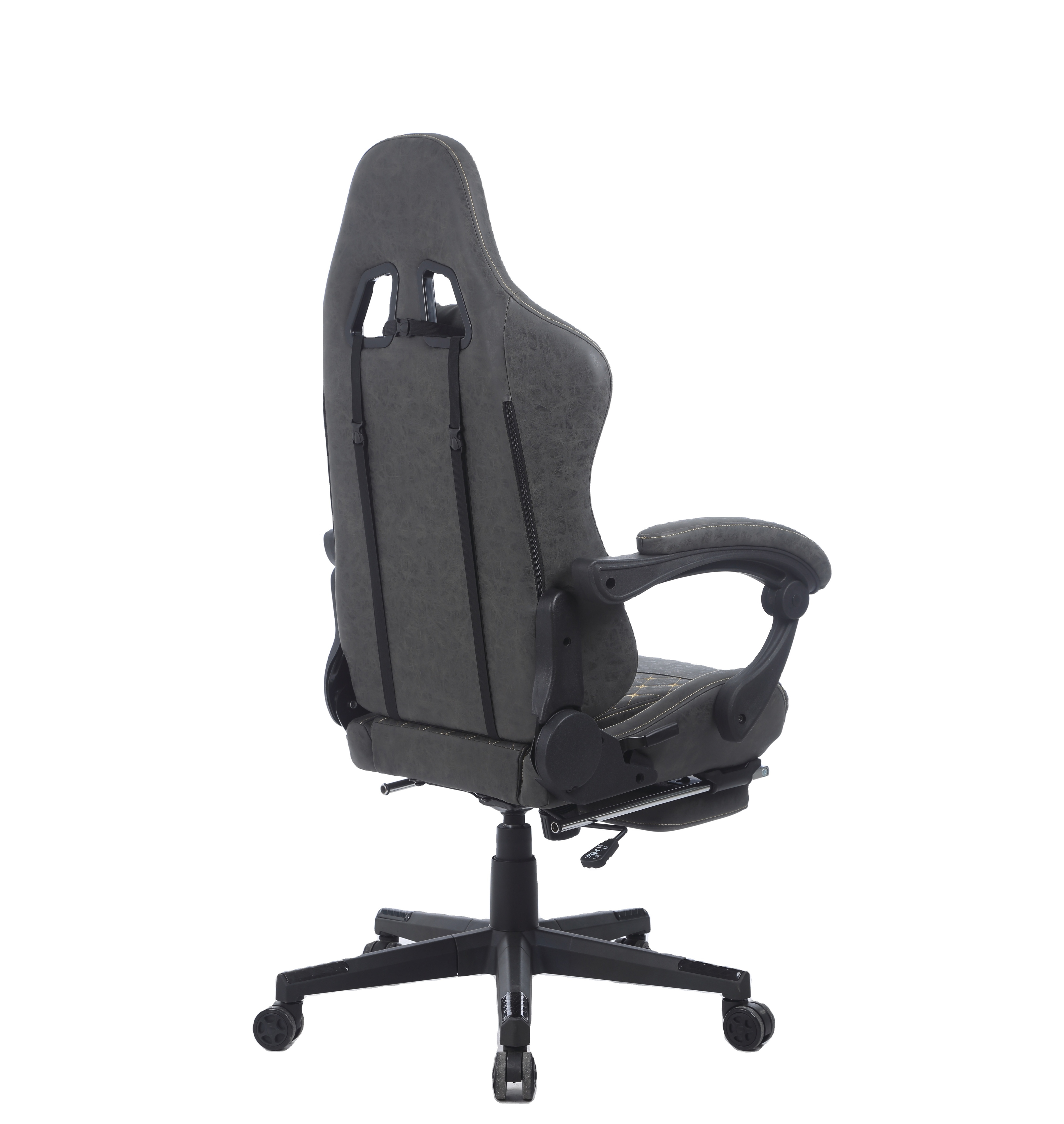 new design reclining gamer chair with footrest brown gaming chair