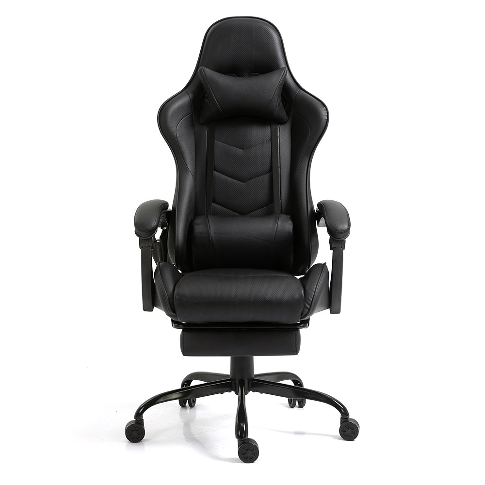 Custom Logo Cadeira Gamer PU Leather Black Ergonomic Reclining Computer Game Seat Massage Gaming Chair