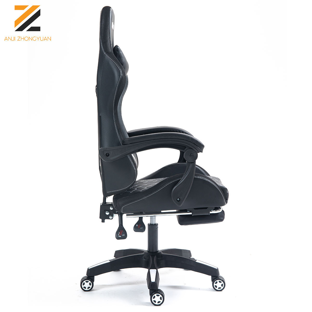 High quality pu gaming chairs office leather gaming computer chair with roller adjustable backrest