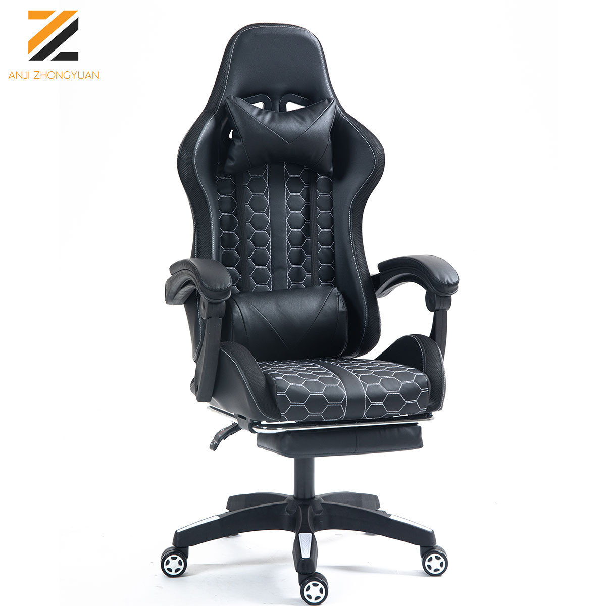 High quality pu gaming chairs office leather gaming computer chair with roller adjustable backrest