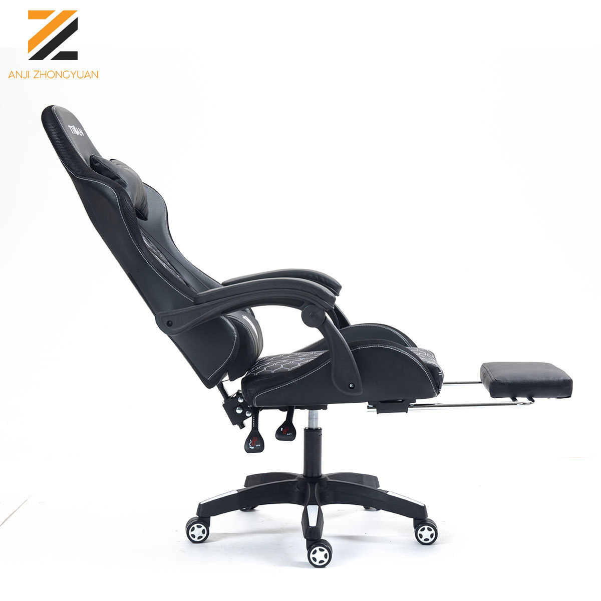 High quality pu gaming chairs office leather gaming computer chair with roller adjustable backrest