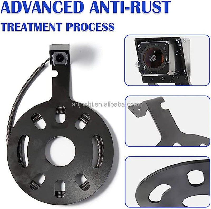 Spare Tire Backup Camera Adjustable Angle Fit for Jeep Wrangler JK JKU Vehicle 2007-2018 Truck Reverse Rear View Adapter