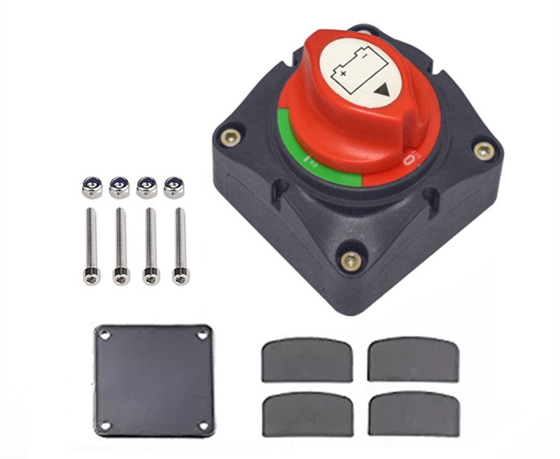 Battery Switch 12V/48V Battery Disconnect Master Power Cut Off Rotary Battery Isolator Switch for Marine Truck