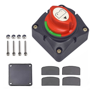 Battery Switch 12V/48V Battery Disconnect Master Power Cut Off Rotary Battery Isolator Switch for Marine Truck