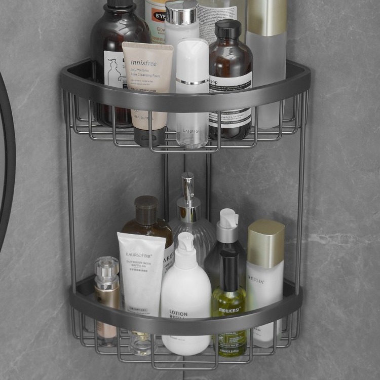 Bathroom Corner Shelf Triangle Shower Caddy for Toilet Bathroom Accessories Organizer