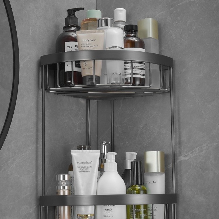 Bathroom Corner Shelf Triangle Shower Caddy for Toilet Bathroom Accessories Organizer