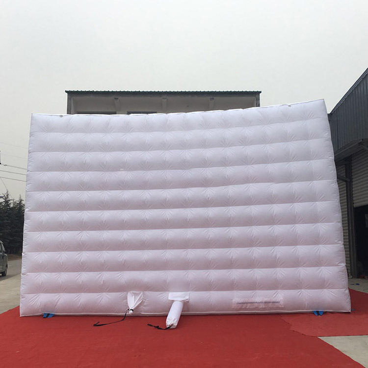 Customized lighted inflatable cube tent for rental