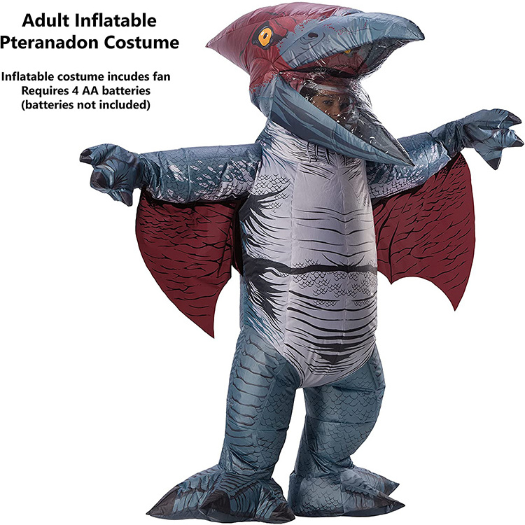 Hot Sale Customizable Size Adult Children Dress Up Gray Pterosaurs Holiday Party Halloween Giant Inflatable Costume