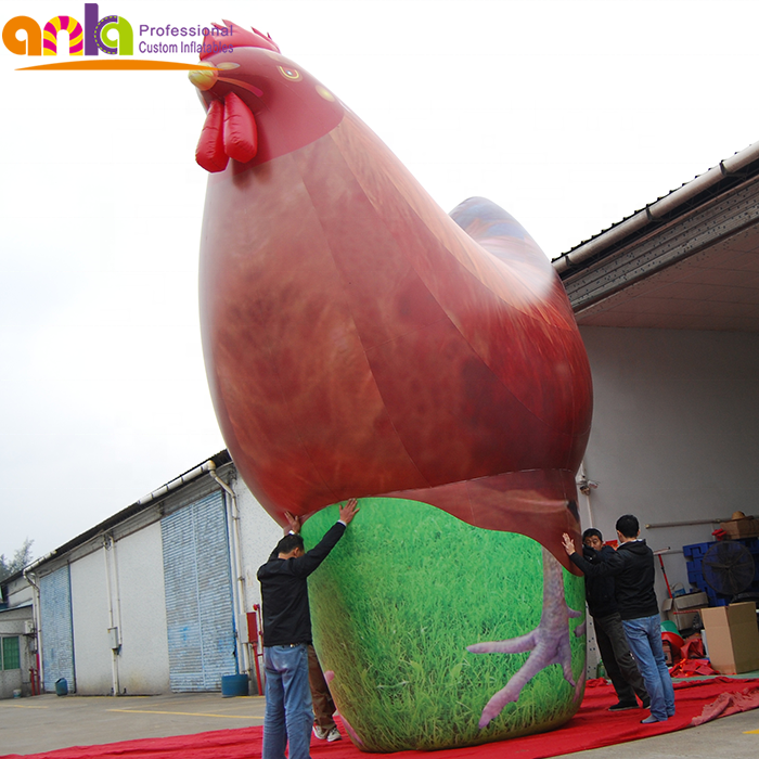 High quality giant inflatable animal model / outdoor inflatable chicken decoration