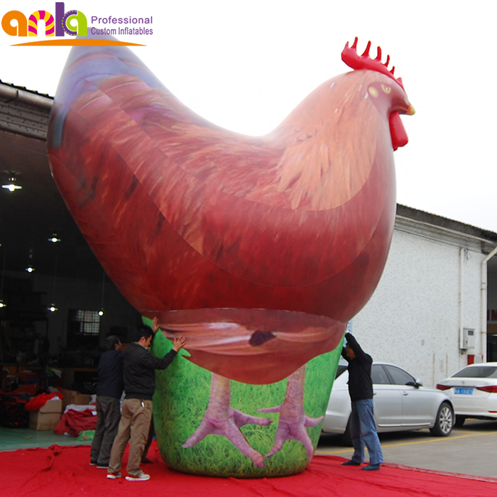 High quality giant inflatable animal model / outdoor inflatable chicken decoration