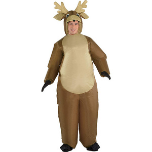 Factory Wholesale Inflatable Elk Costumes Cosplay Inflatable Costumes Polyester Customized Unisex for Children Animal Mascot 1pc