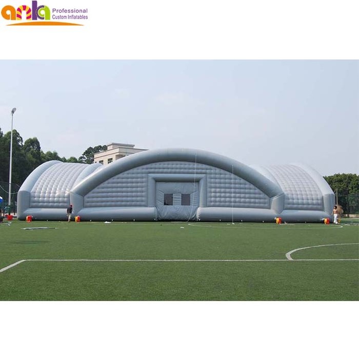 Professional giant inflatable party tent, cheap custom big outdoor inflatable grey big cube tent for sale