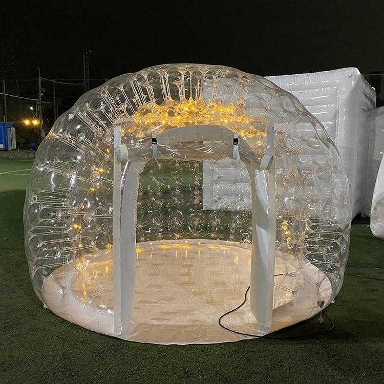 Outdoor commercial grade party camping clear dome structure carpa inflable inflatable bubble tent >= 1 pieces