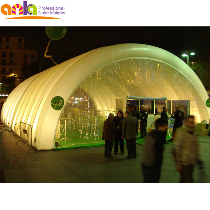 Outdoor giant inflatable bubble tent transparent promotional clear tunnel tent for advertising party wedding