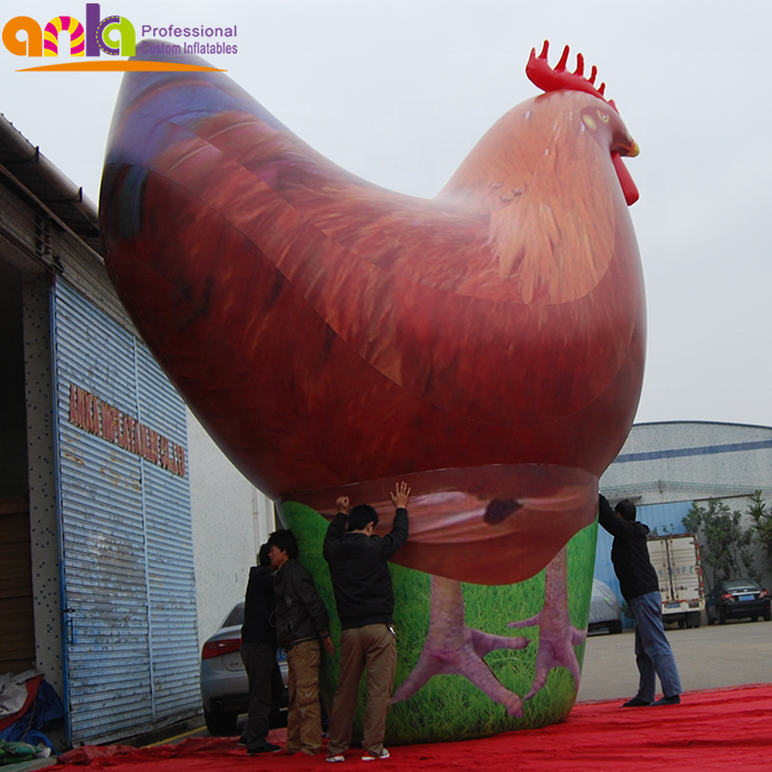 High quality giant inflatable animal model / outdoor inflatable chicken decoration