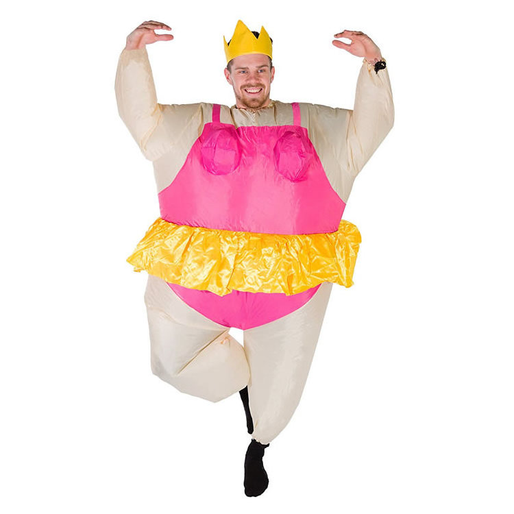 Inflatable Ballerina Costume for Adult Men Women Fancy Dress Halloween Fat Suit