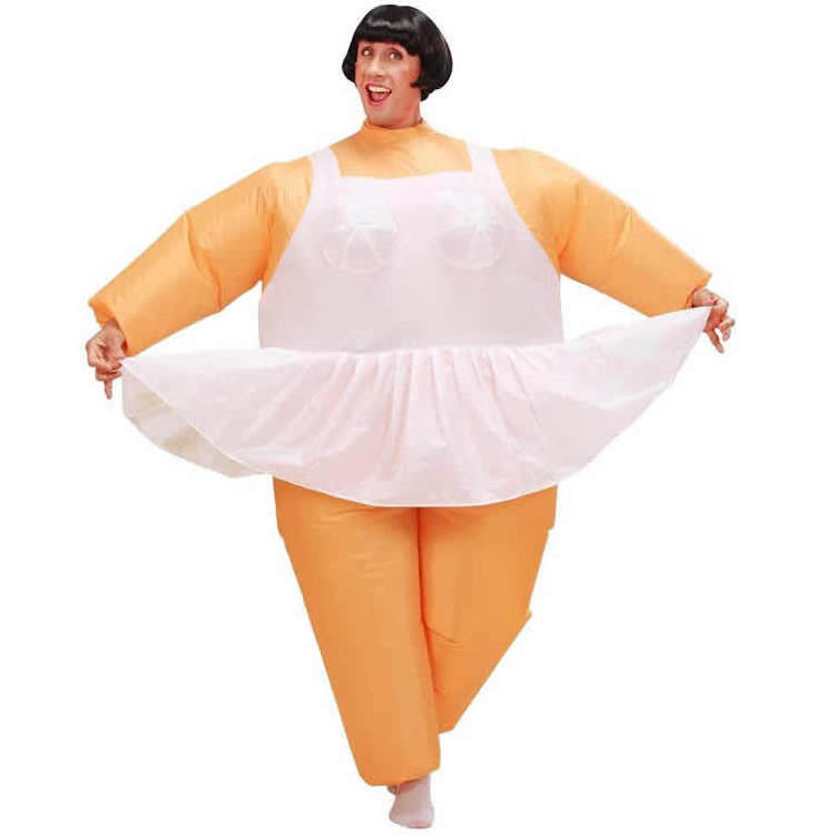 Inflatable Ballerina Costume for Adult Men Women Fancy Dress Halloween Fat Suit