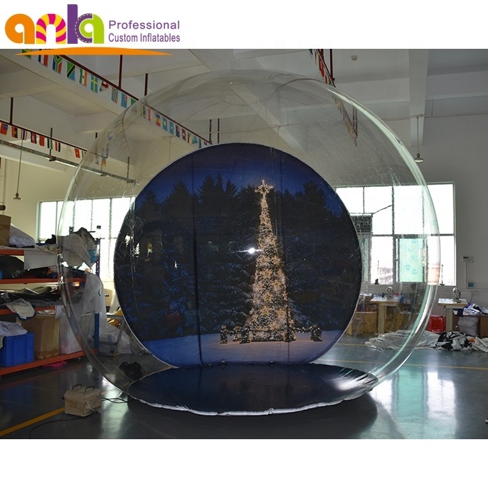 Inflatable Christmas Snowball Inflatable clear Snow Globes Ball for for take photos