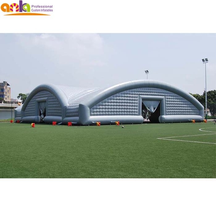 Professional giant inflatable party tent, cheap custom big outdoor inflatable grey big cube tent for sale