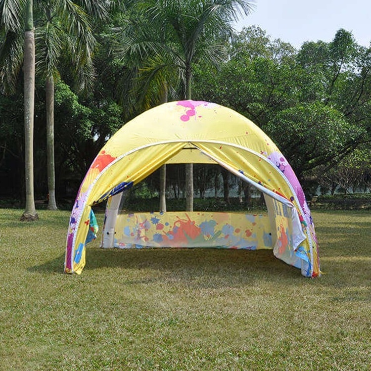 Custom High Quality Portable  Airtight Canopy Spider Inflatable Event Tent  Advertising Outdoor Inflatable X tent