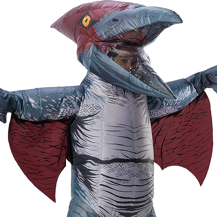 Hot Sale Customizable Size Adult Children Dress Up Gray Pterosaurs Holiday Party Halloween Giant Inflatable Costume