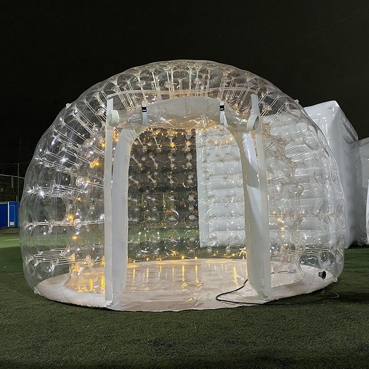 Outdoor commercial grade party camping clear dome structure carpa inflable inflatable bubble tent >= 1 pieces