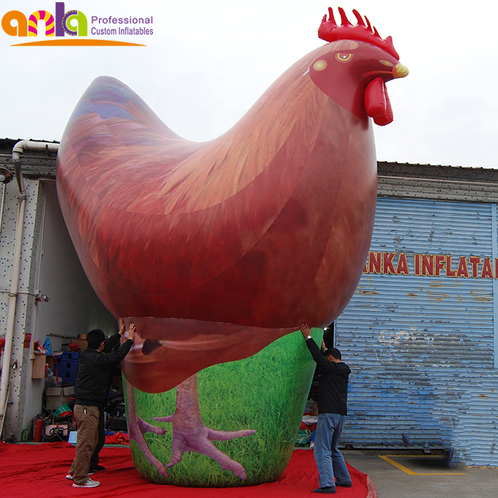 High quality giant inflatable animal model / outdoor inflatable chicken decoration