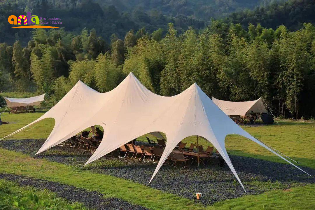 Outdoor Waterproof Stretch Marquee Party wedding activity festival Canopy big sun shade shelter stretch tent