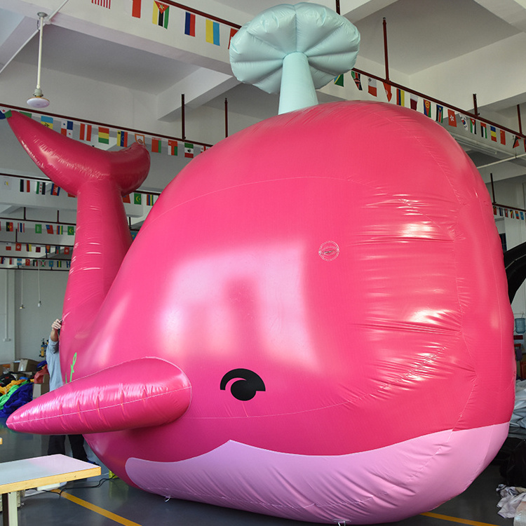 Nice Design Giant Customized Promotional Sea Animal Dolphin Whale Inflatable Model Balloon