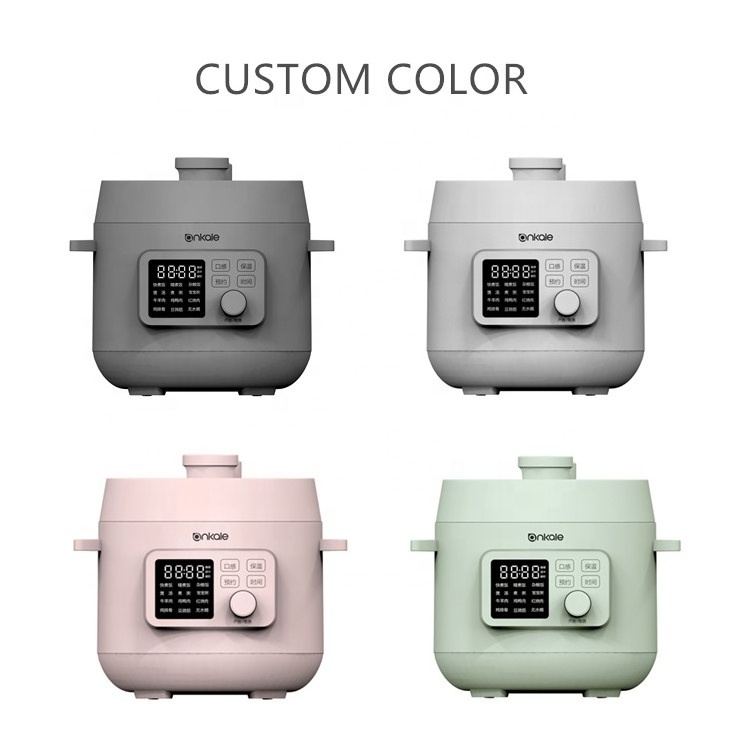 2.5L 3L 4L 6L preset menu digital slow stew timer function ceramic pot smart pressure cooker electric rice cooker