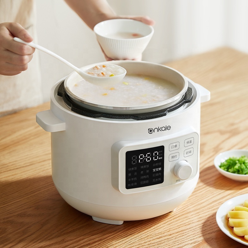 2.5L 3L 4L 6L preset menu digital slow stew timer function ceramic pot smart pressure cooker electric rice cooker